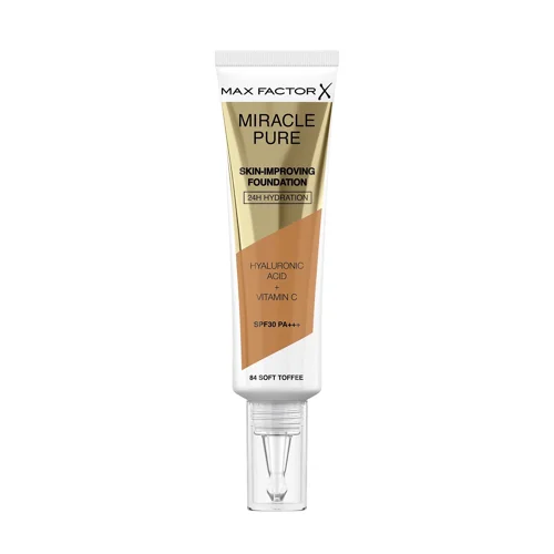 Max Factor - Miracle Pure Skin-Improving Foundation - 84 Soft Toffee