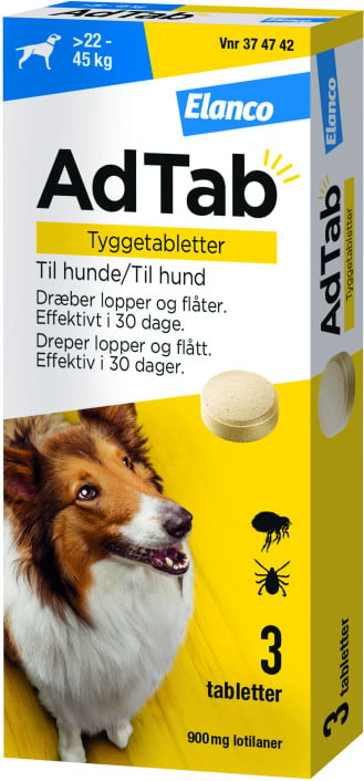 AdTab - til hunde >22-45 kg 900 mg