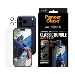 PanzerGlass - 2-in-1 Classic Bundle - iPhone 17 Pro Max - mit FASTFIT IN-A-BOX