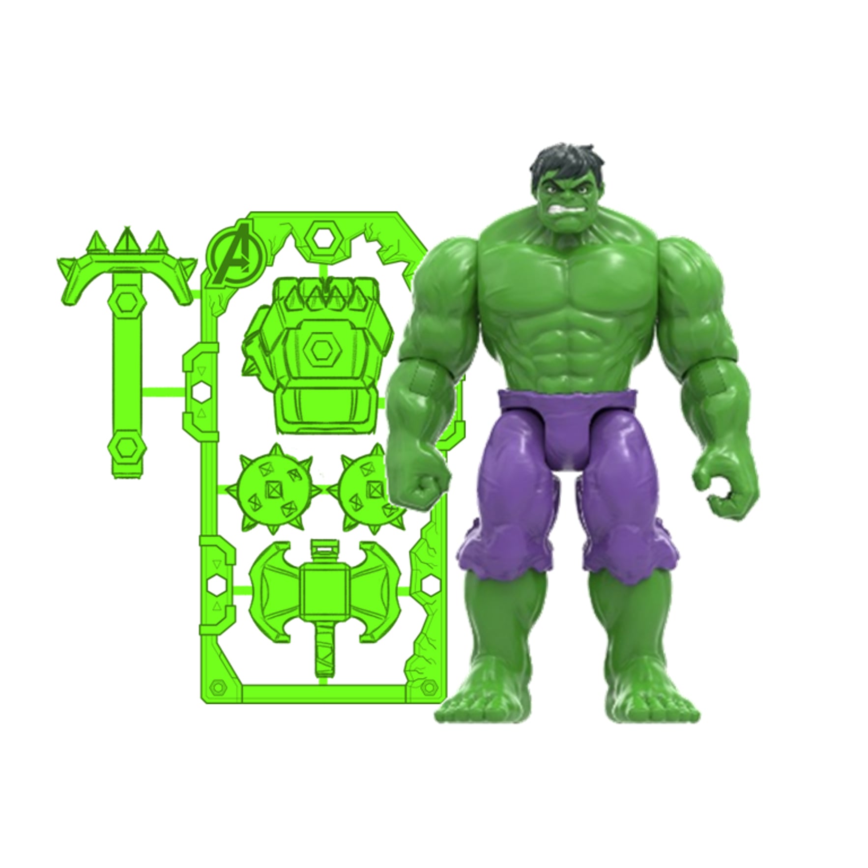 Avengers - Figure With Gear 11 cm - Hulk