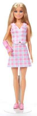 Barbie - Fashionista Doll Pink Plaid Blonde wCast (JJN56)