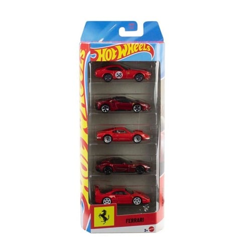 Hot Wheels - Basics Ferrari 1:64 5-Pack (JLN12)