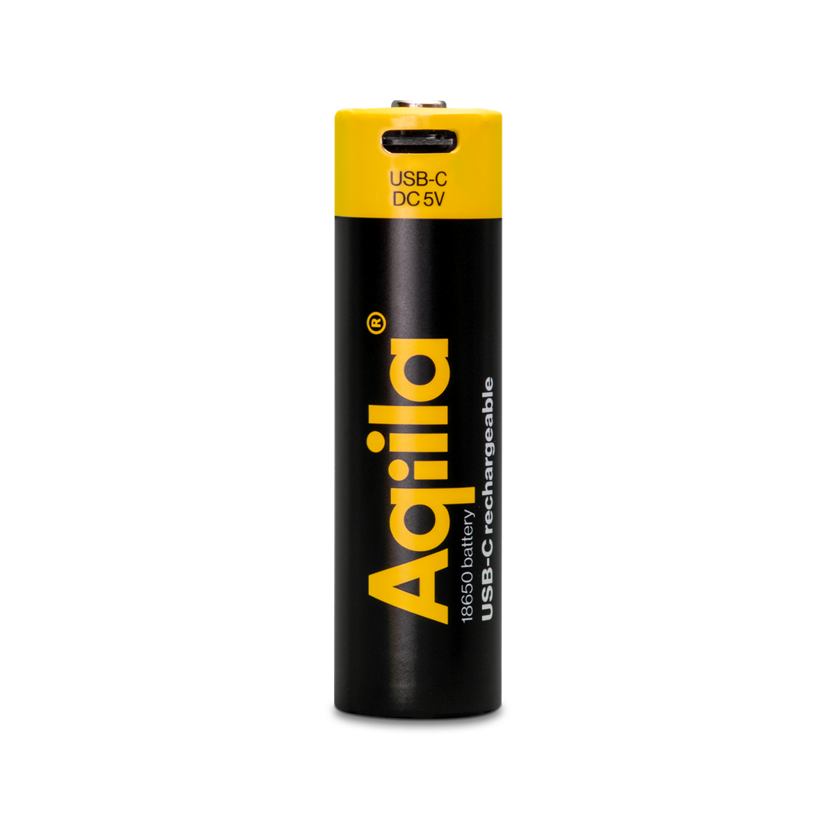 Aqiila - USB-C Genopladeligt Batteri - 18650 - 2000 mAh - 1-pak