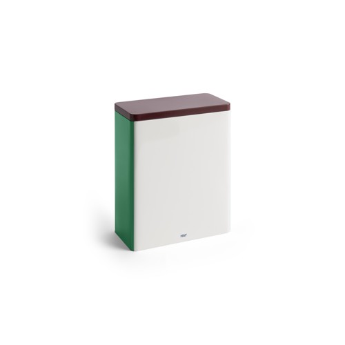 HAY - Tin Container Extra Stor H24 cm - Offwhite, Vinröd &