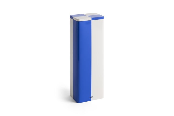 HAY - Tin Behälter - Blau & Naturweiß - Slim