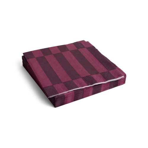 HAY - Pattern Middagsservetter - Set med 20 - Bordeaux &