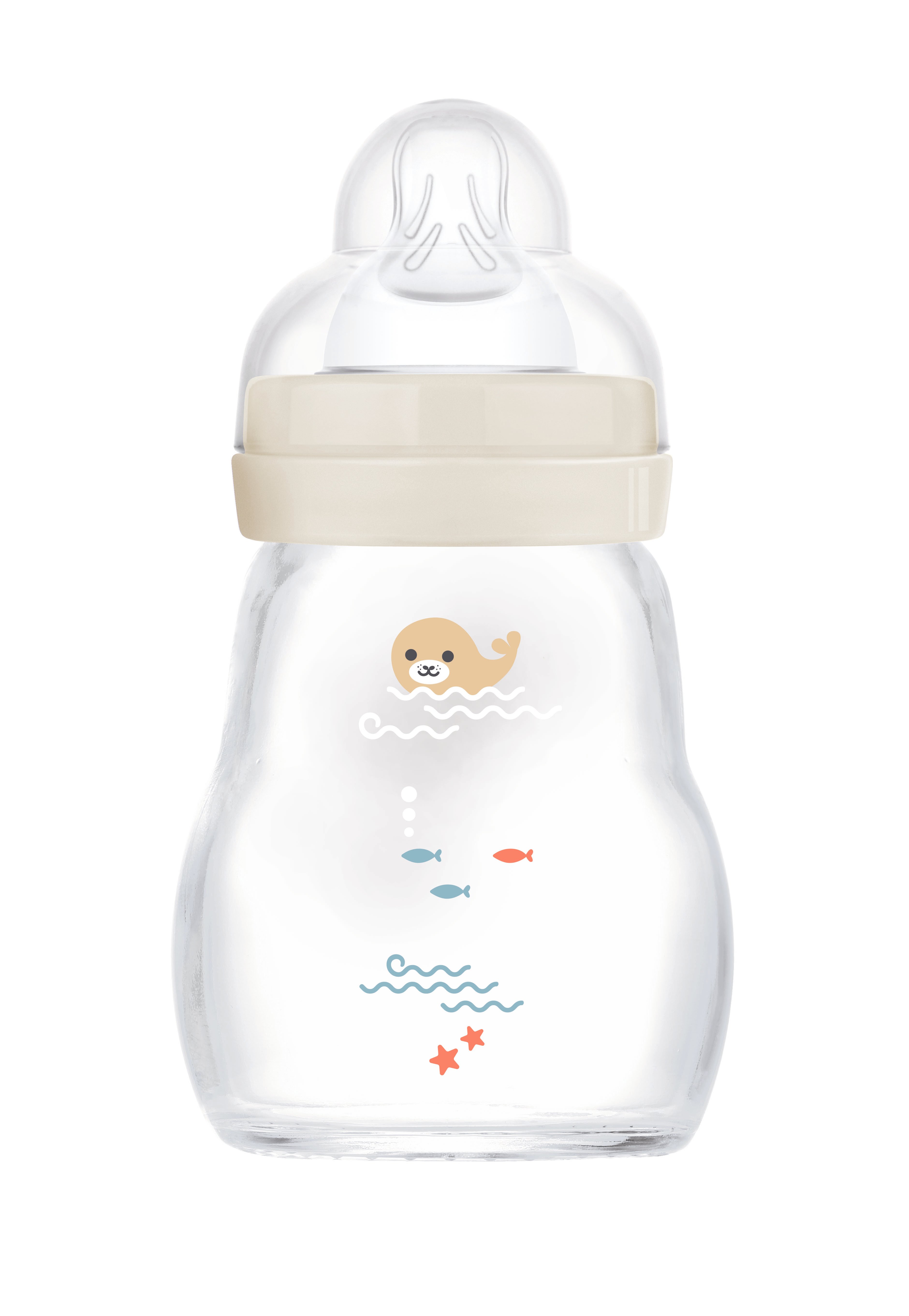 MAM - Feel Good Glas Sutteflaske - Neutral - 170 ml