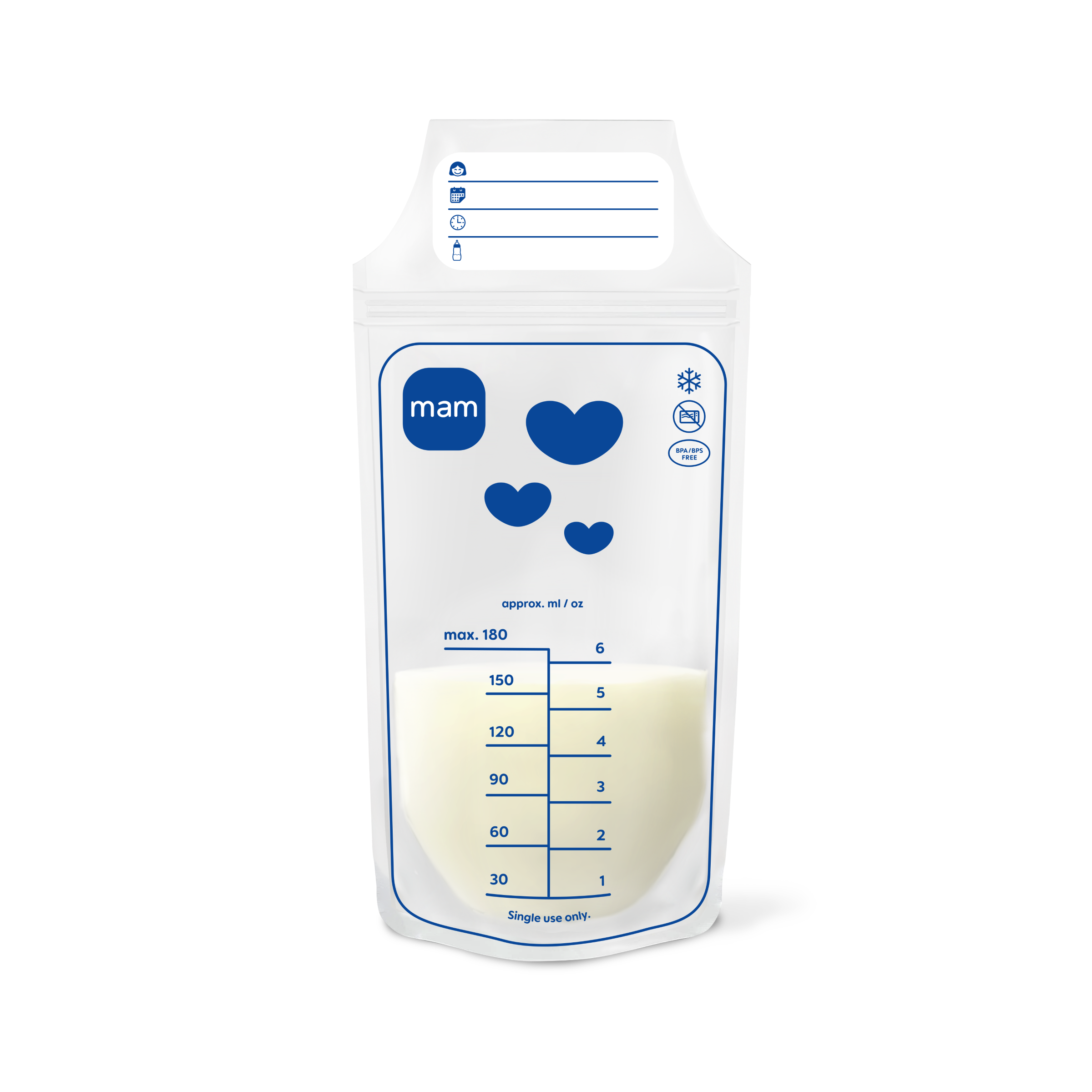 MAM - Breast Mælkeopbevaringsposer - 25 pack - 180 ml