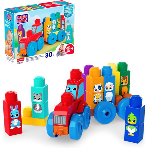 Mega Blocks – Build & Match Animal Tractor (JKG33)