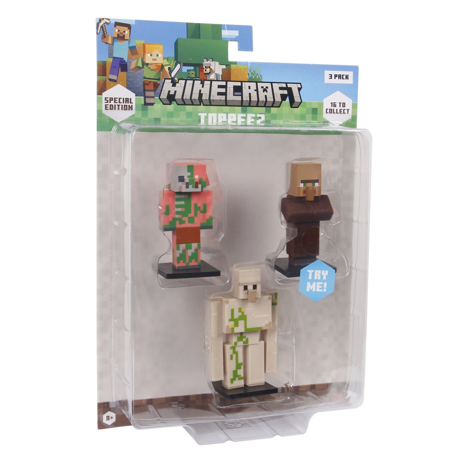 Koops Minecraft Koop Minecraft - 3D Special Edition Figure 3 pack Blister - Sheep, Wolf ...