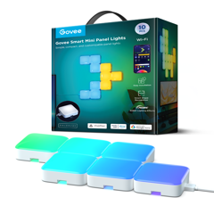 Govee - Smart Mini Panel Lights – 6 Intelligente RGBIC LED-Panels für Wand- und Raumbeleuchtung