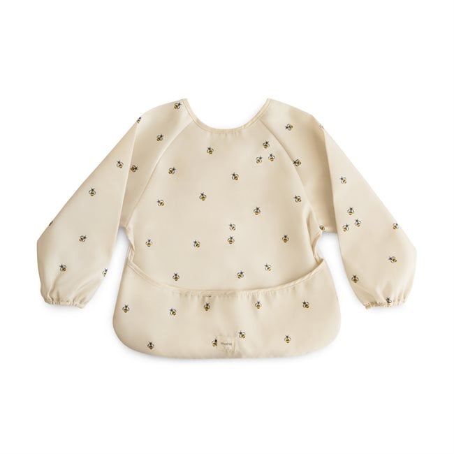 Mushie - Langærmet Hagesmæk - Bees - 6-24 months (one size)