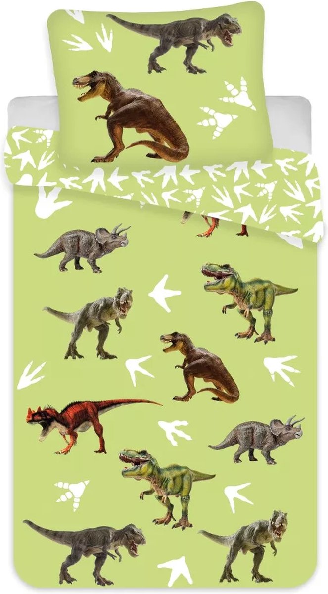 Sengetøj - Juniorstørrelse 100 x 140 cm - Dino