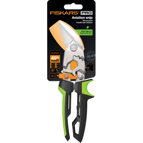 Fiskars - PowerGear Aviation Snip - Offset Right