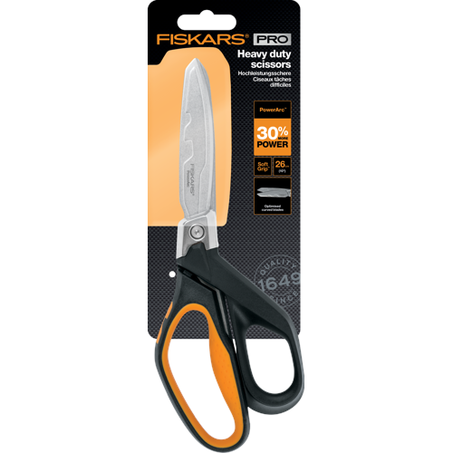 Fiskars - PowerArc Heavy Duty Scissors - 26 cm