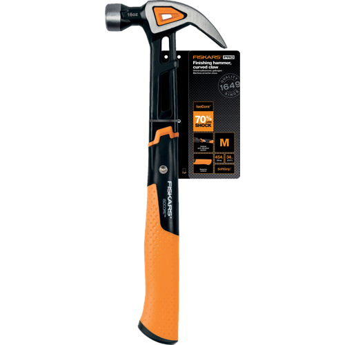 Fiskars - IsoCore Finishing Hammer - Curved - 16 oz/13.5"