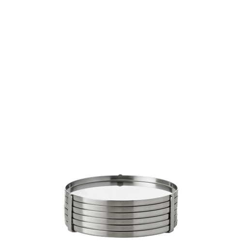 Stelton - Arne Jacobsen glasunderlägg - Steel - Ø 8.5 cm