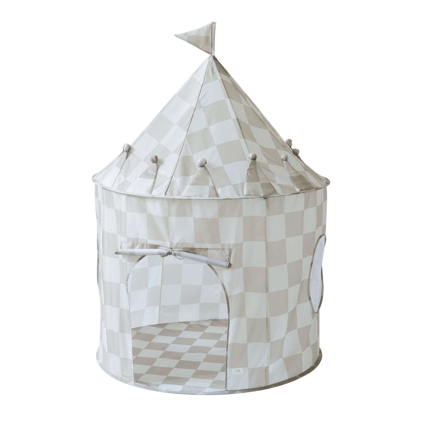 3 Sprouts - Speeltent - Schaakbord Beige - Height: 135 cm, Diameter: 100 cm