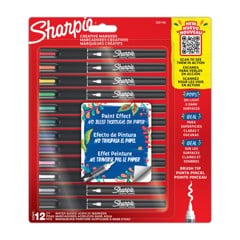 Sharpie – Akryl Marker sorterade färger Brush tip – 12-Blister