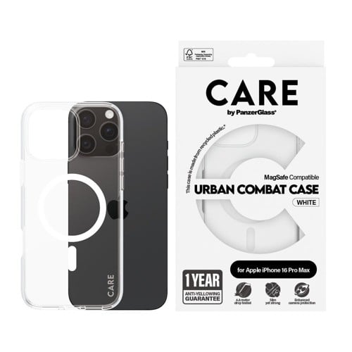 CARE by Panzerglass - iPhone 16 Pro Max Case Urban Combat White MagSafe