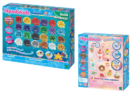 Aquabeads – Kreativt Sæt Sliktilbehør + Pakke med Skinnende Perler