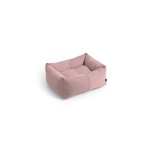 HAY - Hundkorg Zip X-Small - H21 x B43 x L52 cm - Röd & Vita Ränder