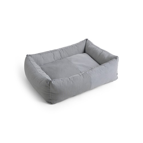 HAY - Hundkorg Zip Large - H30 x B75 x L96 cm - Blå & Vita Ränder