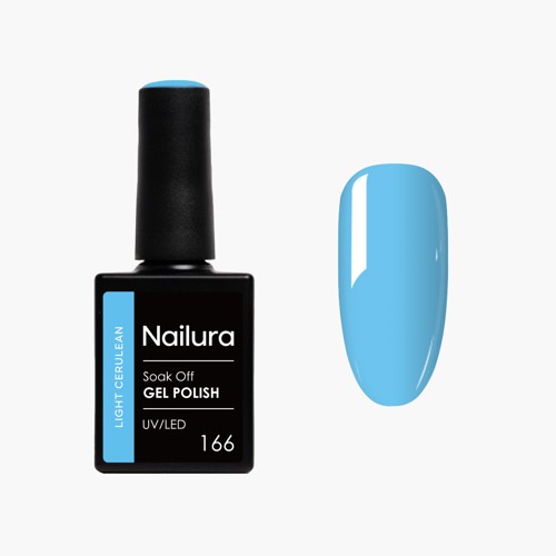 Nailura - Gel Polish 166 - Light Cerulean - 10 ml