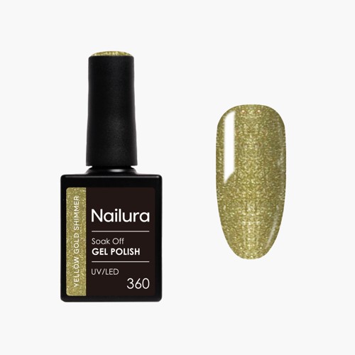 Nailura - Gel Polish 360 - Yellow Gold Shimmer - 10 ml