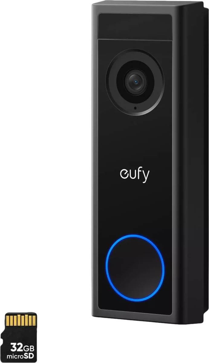 Eufy - Video Doorbell C31 – 2K FHD Smart Dørklokke med 32GB & Dual Power