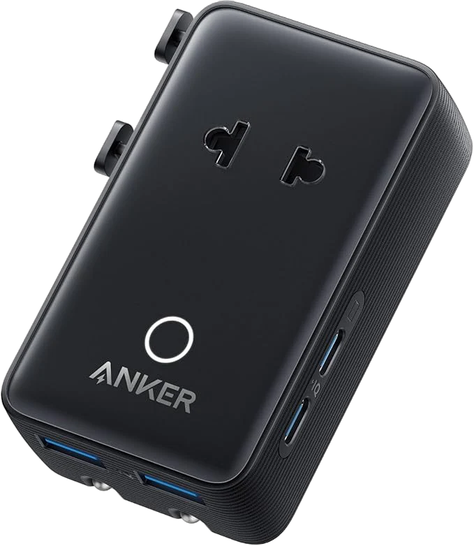 Anker - Nano Rejseadapter (5-I-1, 20 W) - Sort