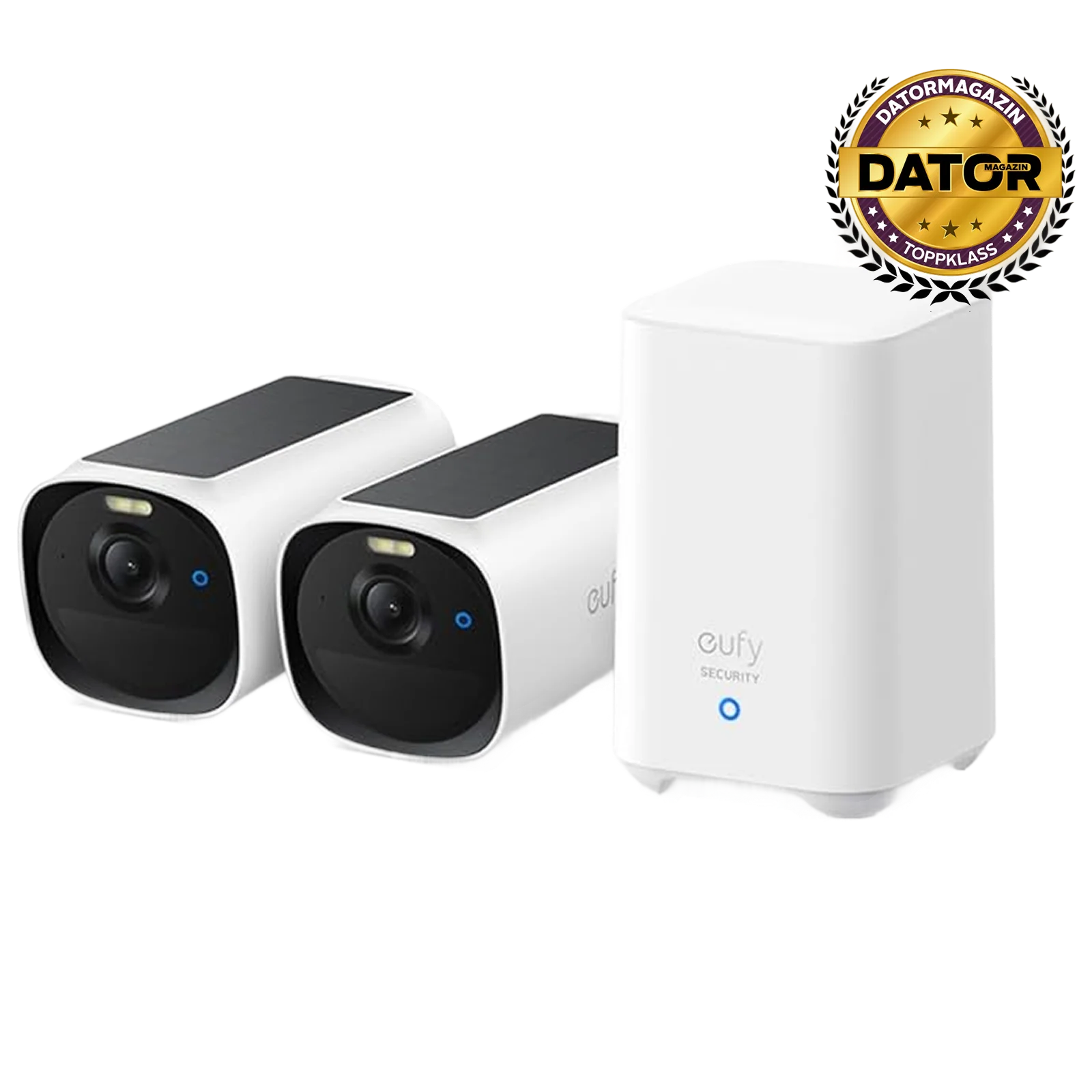 Eufy eufyCam E40 – 2K Kamera (2 stk) med HomeBase 2 og Solpanel