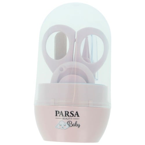 Parsa - 6-piece nail care set for newborns - Pink - Compact