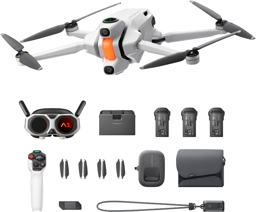 Antigravity - A1 Drone - 8K 360 - Infinity-paketti - Maailman ensimmäinen 360°-drooni