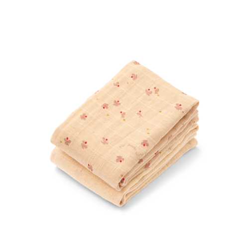 Liewood - Lewis Muslin Cloth - Mini butterfly / Apple blossom mix - One size