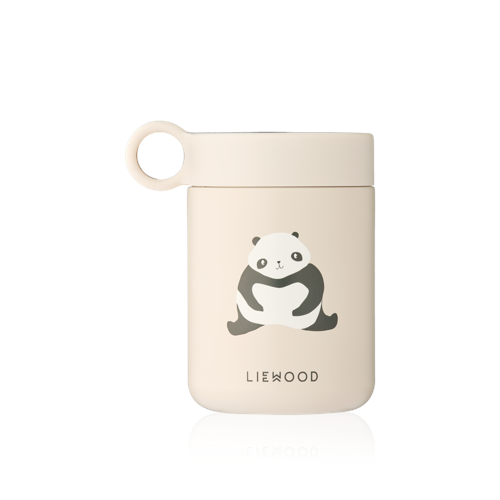Liewood - Kiani Printed Food Jar - Panda / Sandy - One size