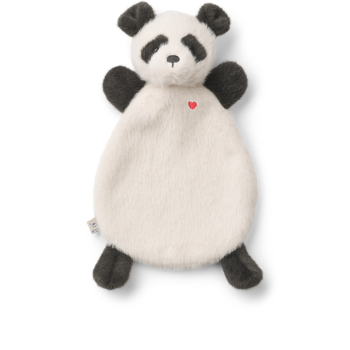 Liewood - Roy Panda Cuddle Cloth - Sandy / Dark grey - One size