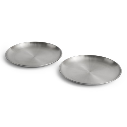HAY – Outdoor Market Ståltallrik Stor – 2-pack – Ø26 cm