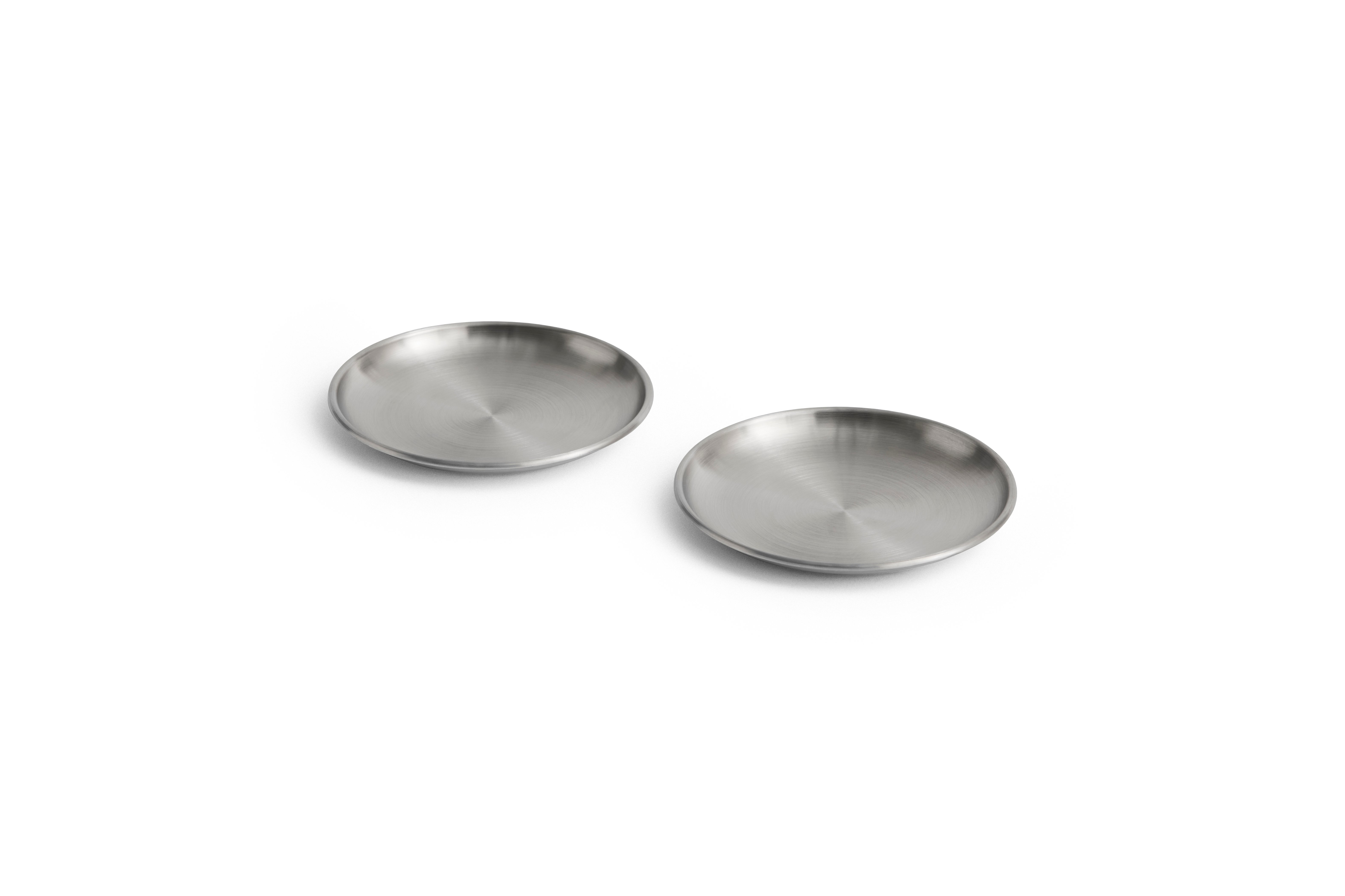 HAY – Outdoor Market Ståltallerken Lille – Sæt af 2 – Ø13,5 cm