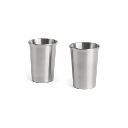 HAY – Outdoor Market Stålmugg Mellan – 2-pack – H11 cm
