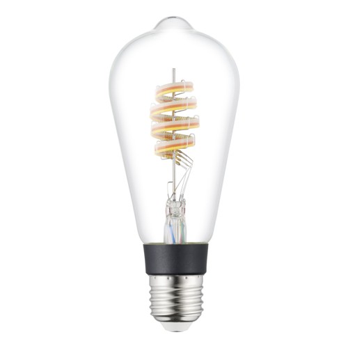 EGLO CONNECT-Z E27 LED ST64 – Smart Spiralglödlampa med RGB, Zigbee, Matter & Thread