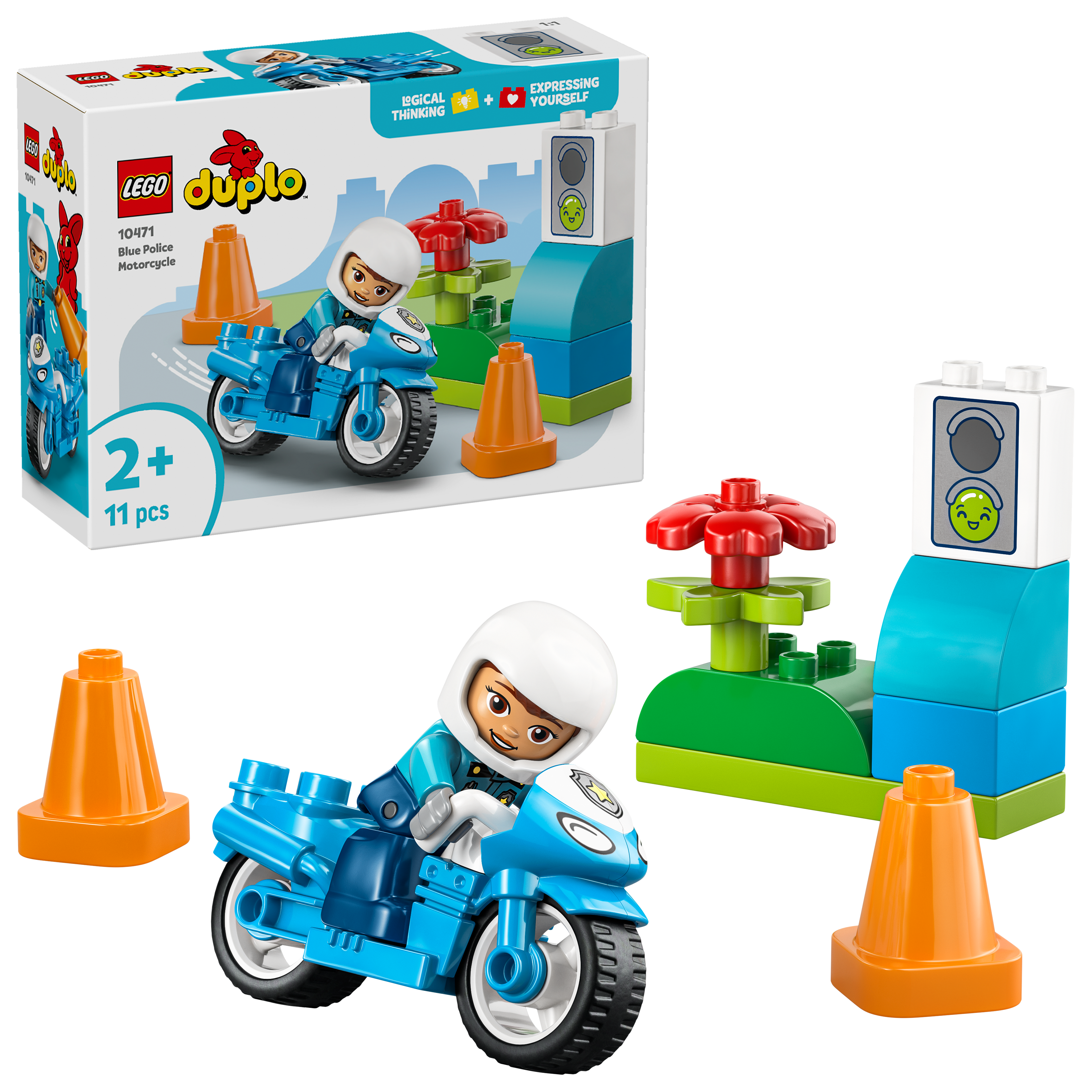 LEGO - DUPLO Town - Sininen poliisimoottoripyörä (10471)