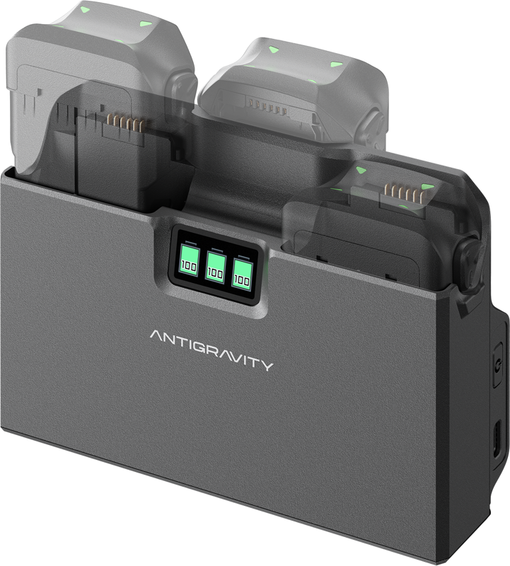 Antigravity - A1 Charging Hub – Hurtig opladning af dronebatterier & powerbank