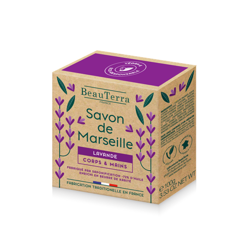 BeauTerra - Marseille Solid Soap - Lavander - 100