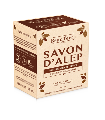 BeauTerra - Traditional Alleppo Soap  Fragrance-Free 190 g