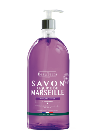 BeauTerra - Marseille Liquid Soap - Lavander - 1L