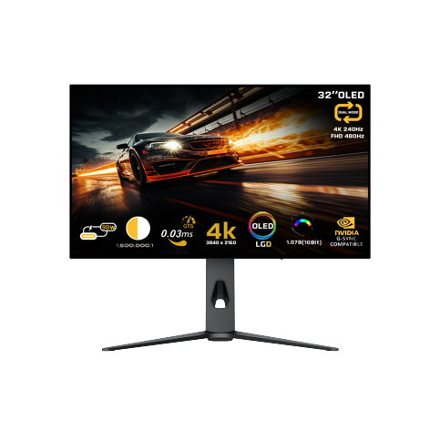 zzTwisted Minds - 32" Prestige X Series OLED QHD Dual Mode 4k 240HZ/FHD 480Hz, IPS, 0.3 MS, HDMI 2.1 Gaming Monitor - TM32OLD4K240