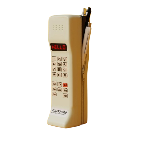 Mustard - Brickphone Pencil Case
