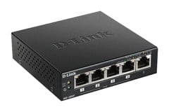 D-Link - 5-ports Gigabit PoE+-skrivebordssvitsj DGS-1005P/E