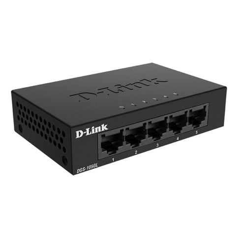 D-Link - 5-ports Gigabit Ethernet-svitsj i metall DGS-105GL/E